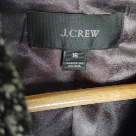 J.Crew cropped wool blend coat sz 14 women's - Picture 5 of 17